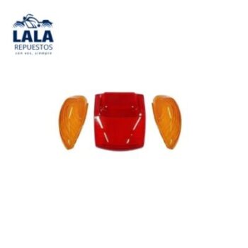 ACRILICO FAROL TRASERO GILERA SMASH ROJO/AMBAR 3PZS
