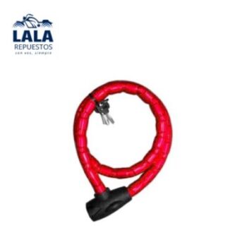 LINGA DE SEGURIDAD 1200 MM X 22 MM ROJA ARTICULADA
