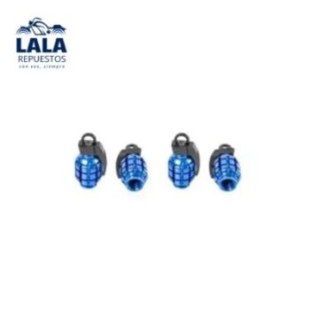TAPITA DE VALVULA GRANADA AZUL SET X4