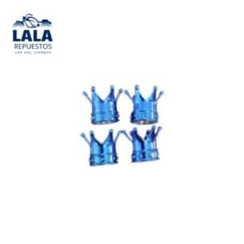 TAPITA DE VALVULA CORONA AZUL SET X4