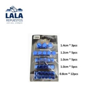 TAPITA CUBRE TORNILLOS SET X 30 AZUL