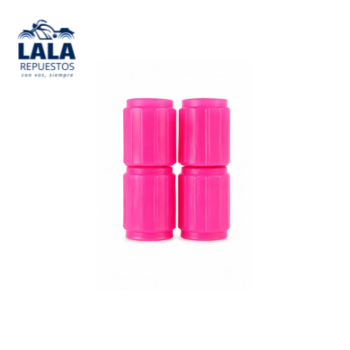 TAPITA DE VALVULA ROSA FLUO SET X4