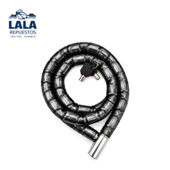 LINGA DE SEGURIDAD 1500 MM X 22 MM NEGRO ARTICULADA